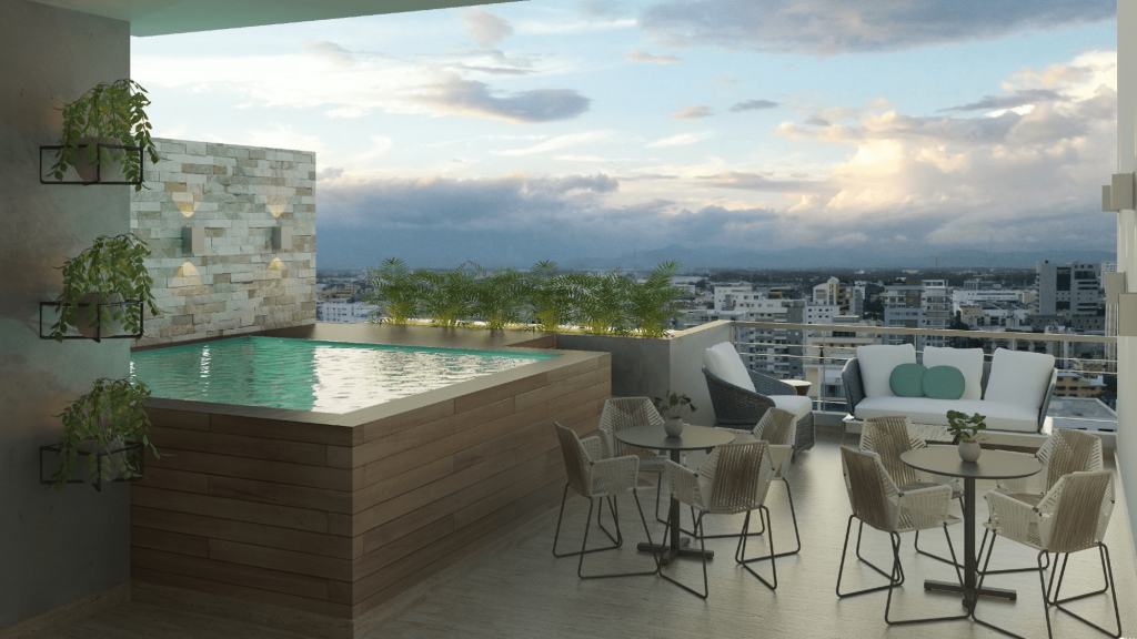 Apartment under construction with 3 BR in Mirador Norte, Santo Domingo, Dominican Republic